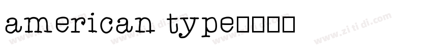 american type字体转换